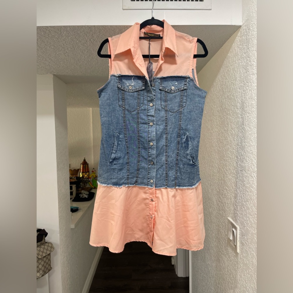 Denim/ Blouse dress